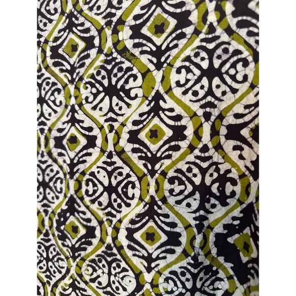 Market Place Handmade in India Jacket Ikat Artsy Boho Green Lagenlook Large - Picture 9 of 9